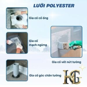 Ứng dụng thực tế của cuộn lưới polyester 20cm